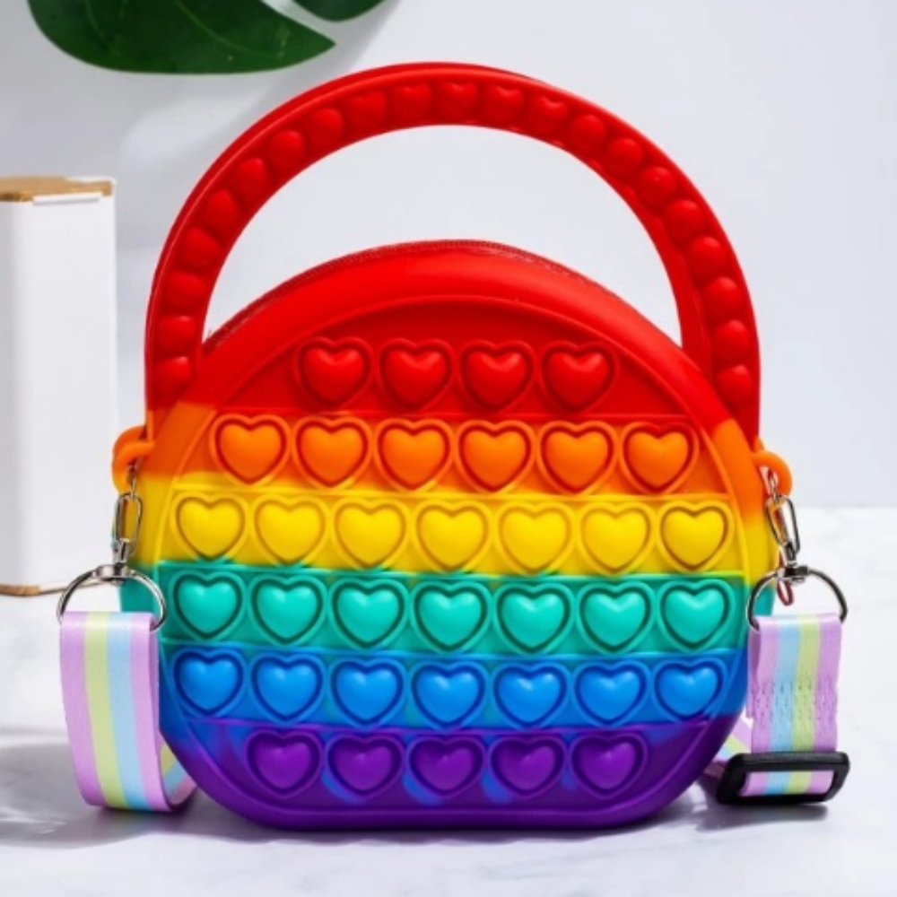 Colorblock Bubble Circle Bag - Picture 3 of 4